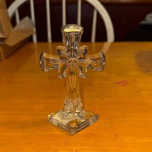 Lenox Full Lead Crystal Diamonds & Pearls Pave Cross w/ faux diamonds.